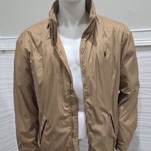Beautiful Polo by Ralph Lauren Soft Shell Tan Windbreaker Jacket
